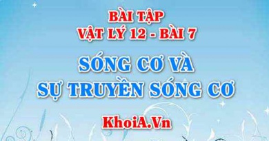 Bài tập Sóng cơ, Sự truyền sóng cơ: Giải bài 1, 2, 3, 4, 5, 6, 7, 8 trang 40 SGK Vật lý 12 bài 7